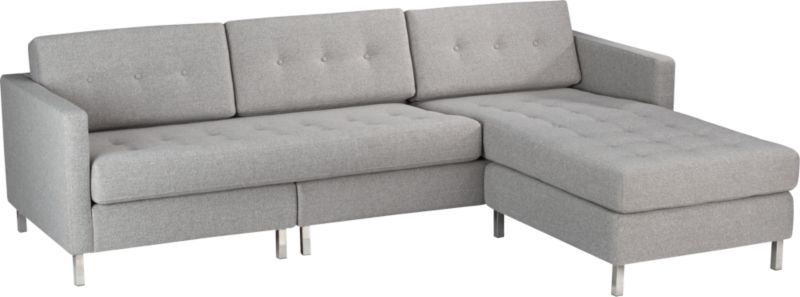 dual pebble sectional