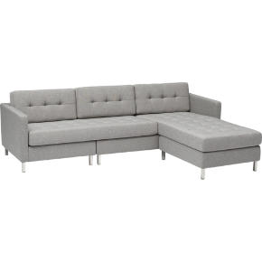 dual pebble tufted sectional