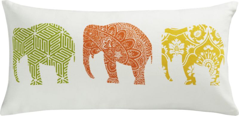 elephants pillow