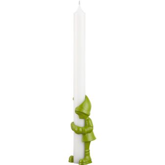 ElfTaperCandleHldrGrnF11
