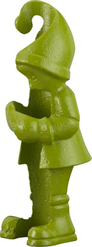 green candleholder. 2"dia.x5.5"H