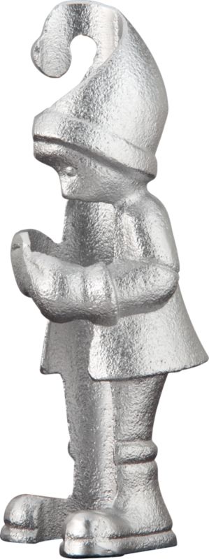 silver candleholder. 2"dia.x5.5"H