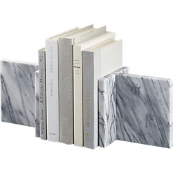 endiron marble bookends set of two