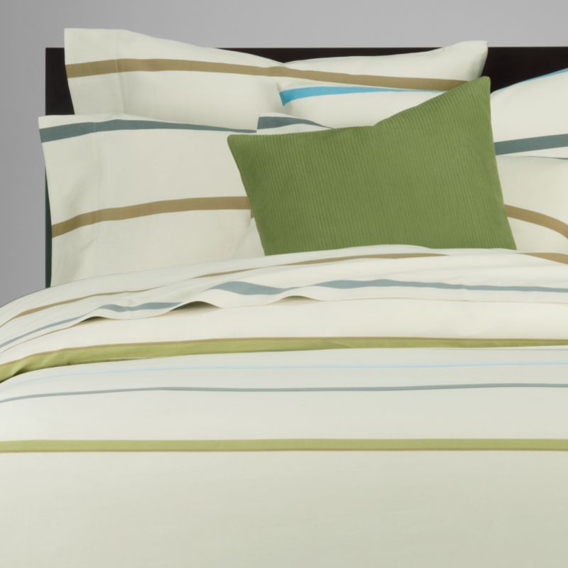 english stripes bed linens shopping in CB2 duvet covers from cb2.com
