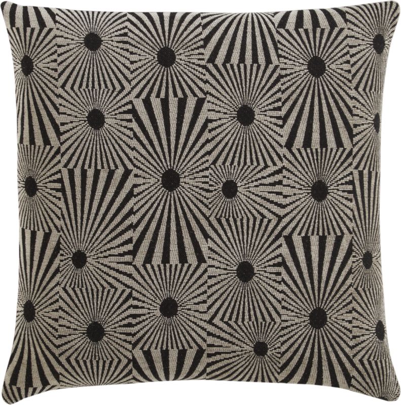 esher black 18" pillow