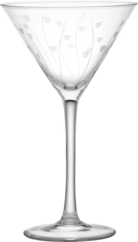 bloom etched martini
