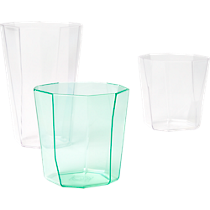 facet acrylic barware