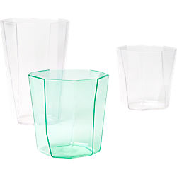 facet acrylic barware