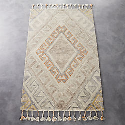 faded shag rug
