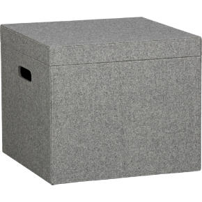 grey felt file box