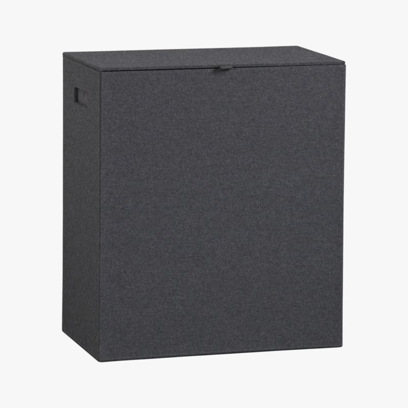 charcoal felt hamper