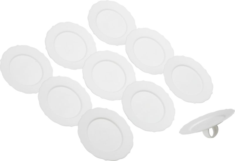 finger food plates set of ten