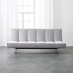 flex microgrid grey sleeper sofa