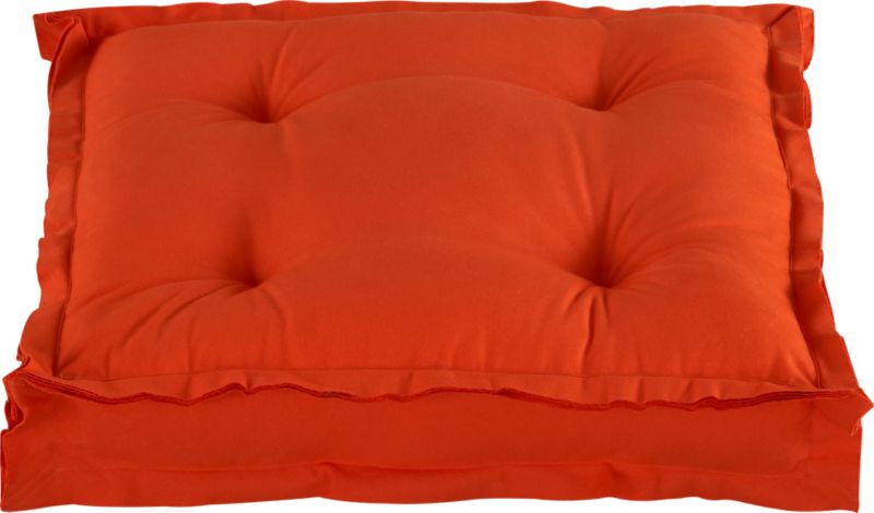 floor orange 23" pillow