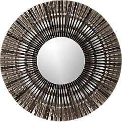folded metal 27.75" wall mirror