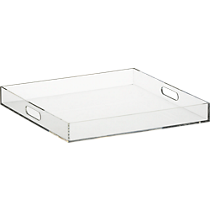 format clear square tray