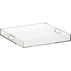 format clear square tray