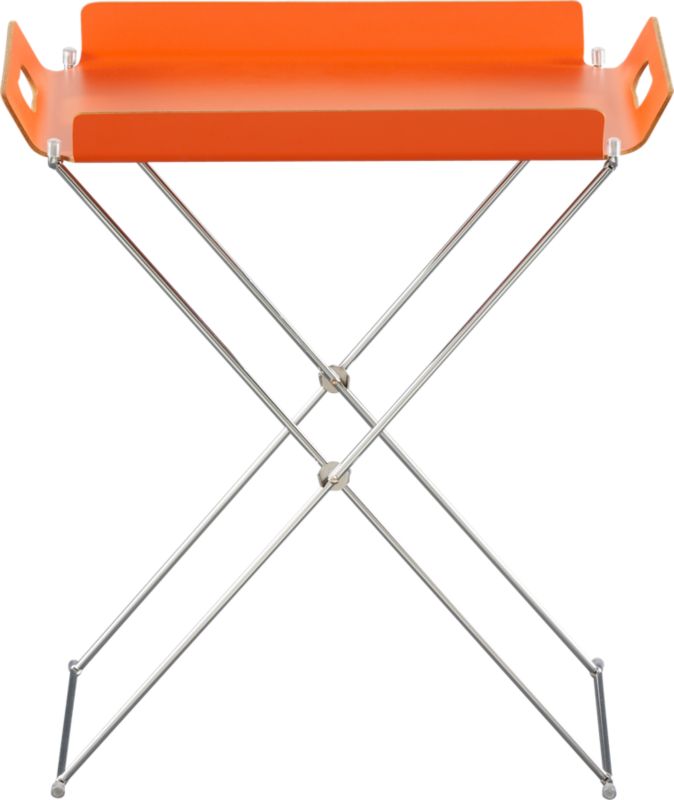 formosa orange tray table