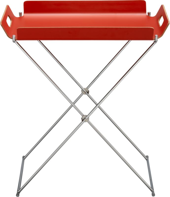 formosa burnt orange tray table