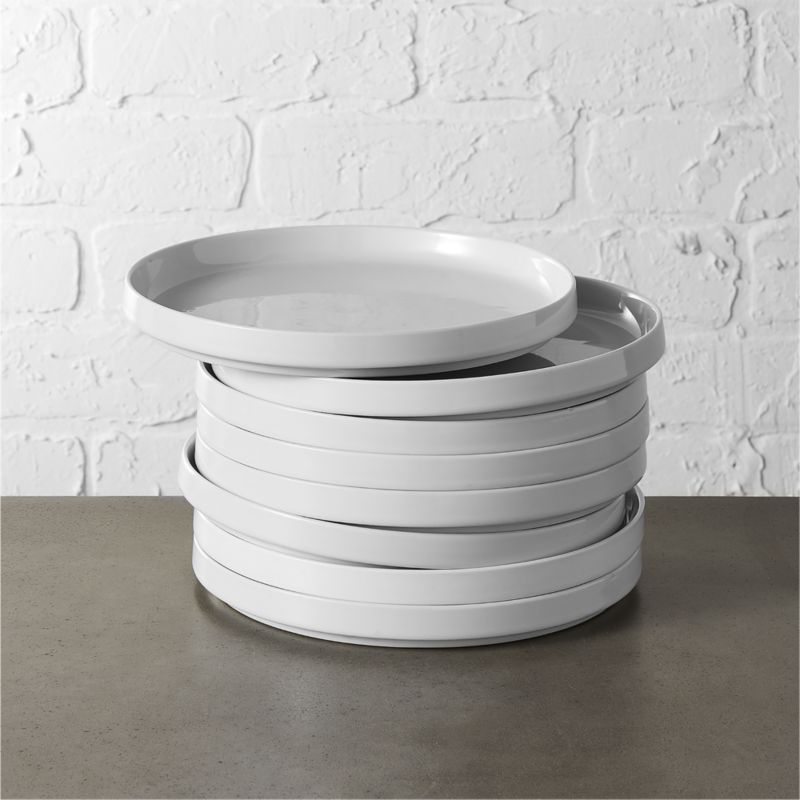 set of 8 frank salad plates CB2