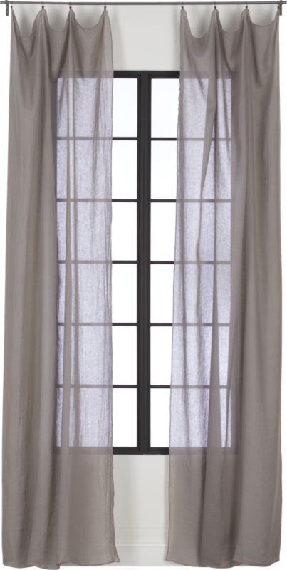 french/belgian light grey linen panel