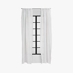silver grey linen curtain panel