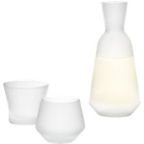 3-piece frosted sake set
