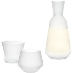 3-piece frosted sake set