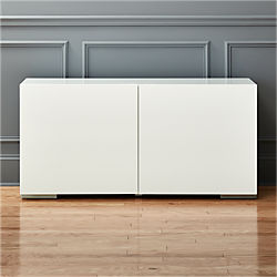 fuel white credenza