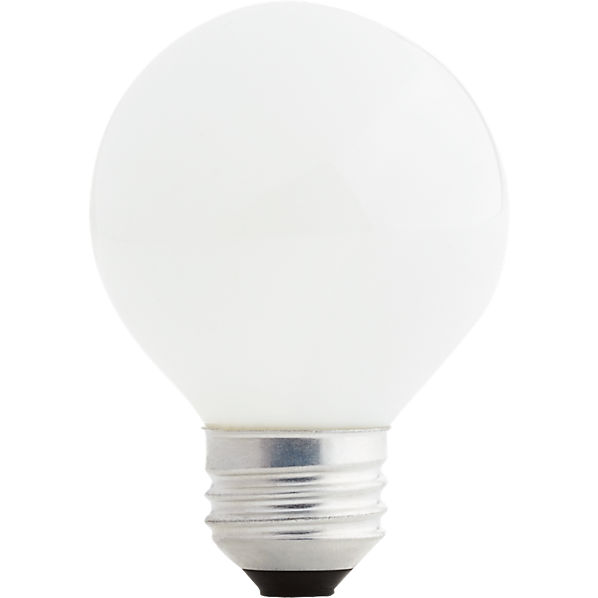 g19 frosted globe 40W light bulb CB2