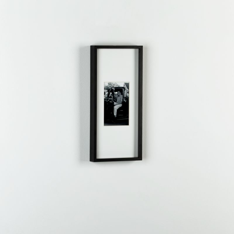 gallery carbon 4x6 picture frame CB2