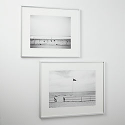 gallery brushed silver picture frames