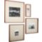 gallery walnut 5x7 picture frame with linen mat | CB2
