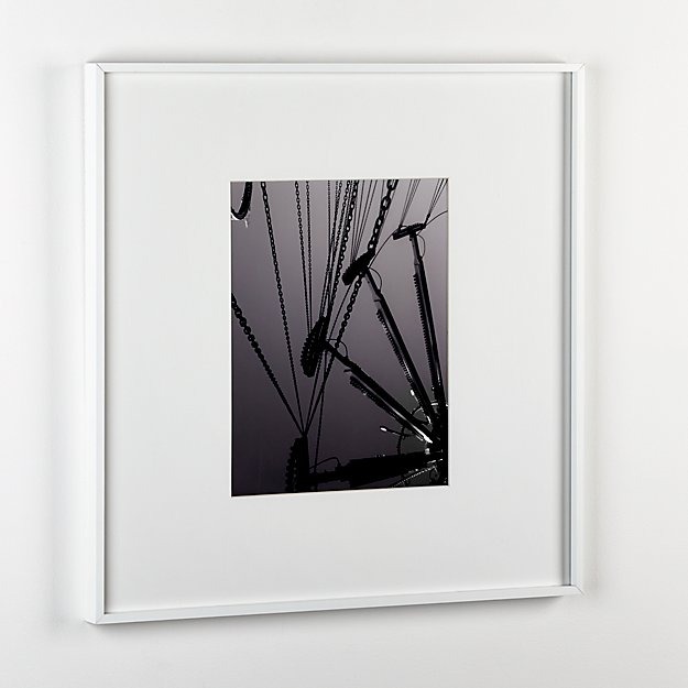 gallery white 11x14 picture frame CB2