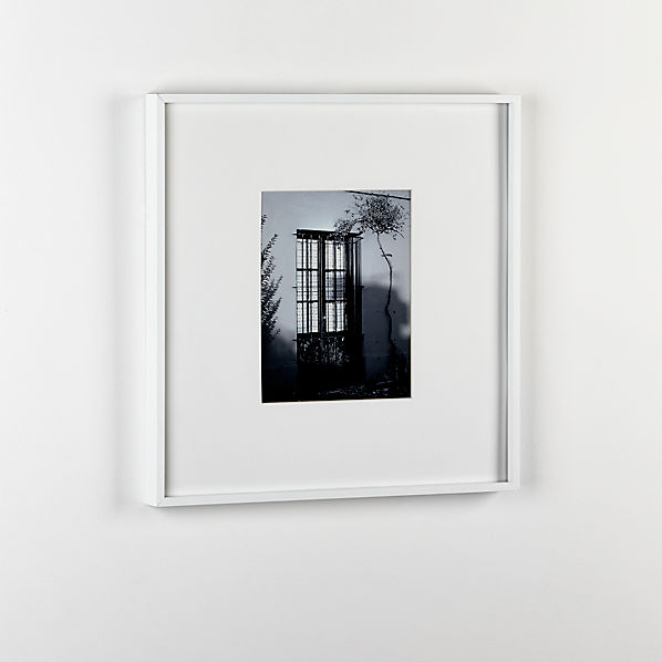 gallery white 8x10 picture frame CB2