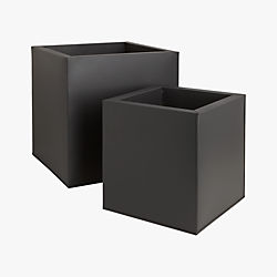 blox galvanized charcoal planters