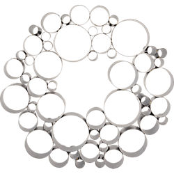 galvanized bubble wreath