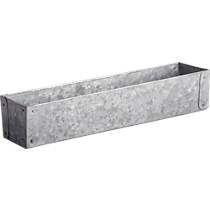 galvanized narrow basket