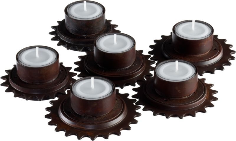 gear candleholder