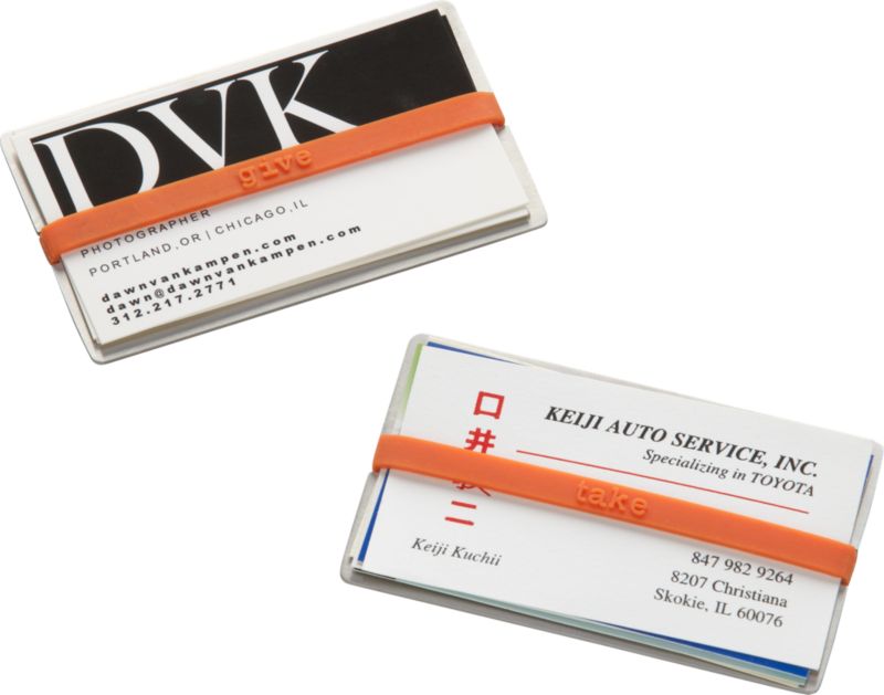 give &amp; take business card holder