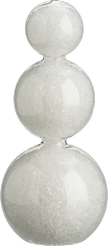 glass snowman