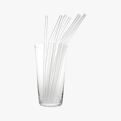glass straws set of eight