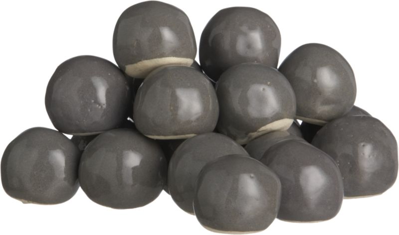 glazed ceramic rocks