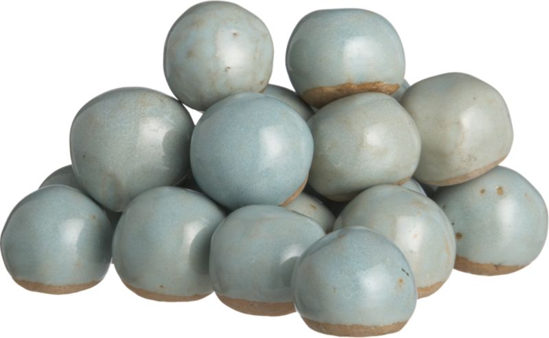 glazed ceramic rocks