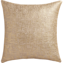 glitterati gold 18" pillow