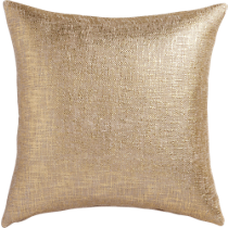 glitterati gold 23" pillow