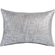 glitterati silver 18"x12'' pillow