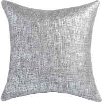 glitterati silver 20" pillow