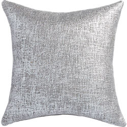 glitterati silver 20" pillow
