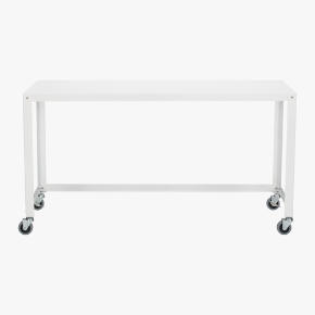 go-cart white console table